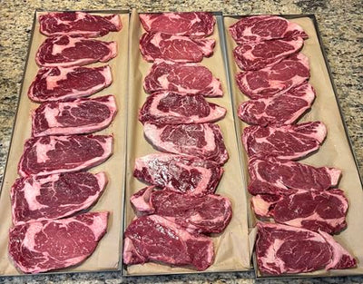 FREEZE MEAT Freeze-Dried Ribeye Steaks- Family Pack, 8.75 ounces, 10-Year Shelf Life, No Refrigeration Needed | Perfect for Backpacking, Camping, Emergencies, and Food Storage | Grass-Fed - Preserving Your Future