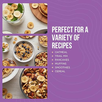 Augason Farms Sweetened Banana Chips Emergency Food Supply, 31 Servings, 10 Year Shelf Life, Great for Cooking, Baking, and Snacks - Dehydrated Meals, Survival Food Camping Essentials Can