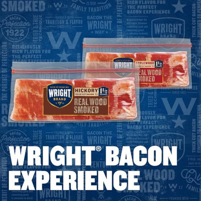 Wright, Thick Sliced Hickory Smoked Bacon, 24 oz