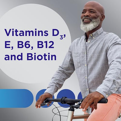 Centrum MultiGummies for Men 50 Plus, Multivitamin/Multimineral Supplement with Vitamins D3, E, B6, and B12, Assorted Fruit Flavor - 140 Count