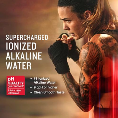 Essentia Bottled Water, 1 Liter, Pack of 6 Bottles; 99.9% Pure, Infused with Electrolytes for a Smooth Taste, pH 9.5 or Higher; Ionized Alkaline Water