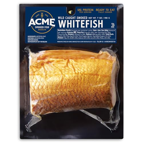 Acme Smoked Fish, Whitefish Portion Smoked Frozen, 7 Ounce