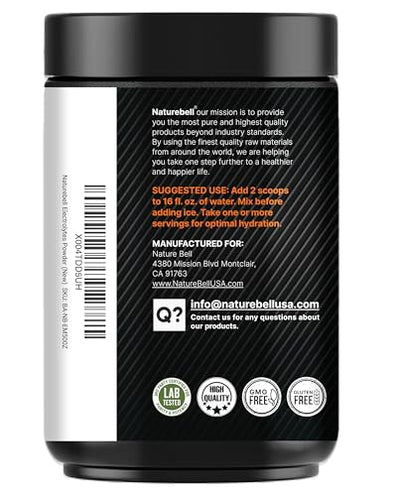 Sport Electrolytes Powder No Sugar, 500g (52 Servings) | Electrolyte Hydration Drink Mix with Sodium, Potassium, Magnesium, L-Glutamine, Beta Alanine, & Coconut Water – Passion Fruit & Mango Flavor