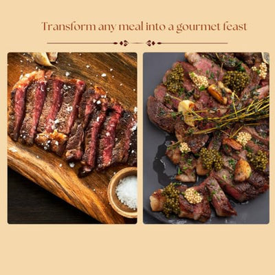 A5 Japanese Wagyu Ribeye Steaks - Premium A5 Grade 100% Wagyu Beef, Gourmet Food Featuring Exquisite Beef Ribeye from Miyazaki, Hokkaido, Kagoshima, Kobe Japan (12 oz)