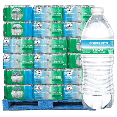 MMembers Mark 16.9 Oz Bottled Water – Full Pallet (48 Cases, 1920 Bottles) – 40 Bottles per Case – Ideal for Home, Office, and Events – Conveniently Delivered