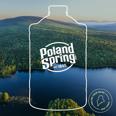 Poland Spring Maine Spring Water Bottles, 3L Jug – Still Bottled Water with Naturally Occurring Minerals for Taste