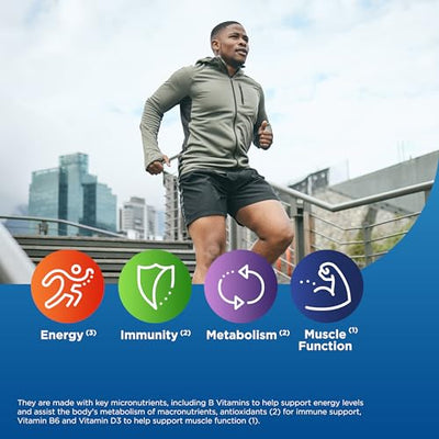 Centrum Multivitamin for Men, Multivitamin/Multimineral Supplement with Vitamin D3, B Vitamins and Antioxidants, Gluten Free, Non-GMO Ingredients -Tablet 200 Count