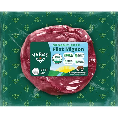 Verde Farms, Beef Filet Mignon Steak, Organic, Grass-Fed | 0.375 lbs.