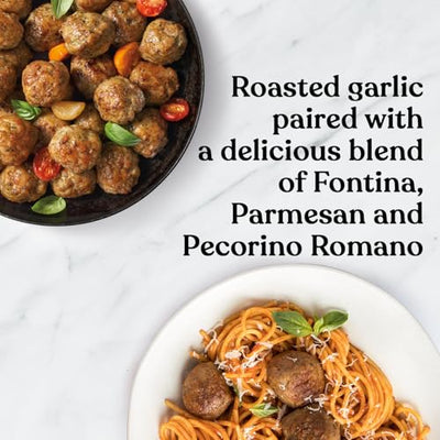 Amylu Foods Roasted Garlic Chicken Meatballs, Natural Ingredients, 15g of Protein, Chicken Raised with No Antibiotics, Fully Cooked, Gluten-Free, Pork-Free, No Nitrates or Nitrites, 10 oz