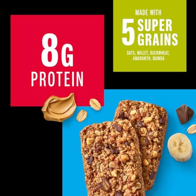 KIND Breakfast Protein Bars, Peanut Butter Banana Dark Chocolate, Healthy Snacks, Gluten Free, 8g Protein, 6 Count (6 Packs of 2 bars)