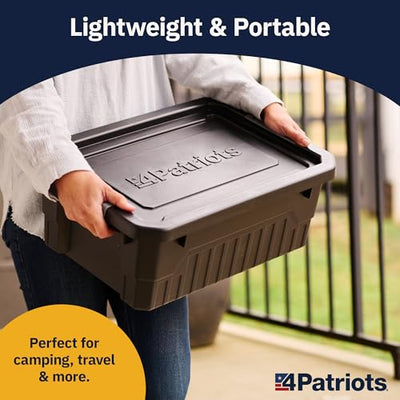 4Patriots Emergency Entree Food Kit – 128 Tasty Freeze-Dried MRE Survival Meals, 25 Year Shelf Life