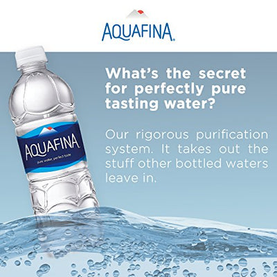 Aquafina Water, Purified, 16.9 Fl Oz (Pack of 24)