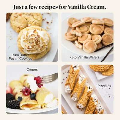 Keto Chow Vanilla Cream - Keto Meal Replacement Shake Powder - Nutritionally Complete - Low Carb - Delicious Easy Meal Substitute - Protein Rich You Choose The Fat - Single Meal - 3 Pack