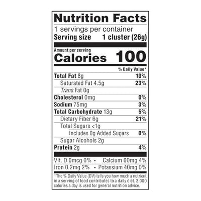 Atkins Caramel Almond Clusters, Gluten Free, High in Fiber, 1g Sugar, 2g Net Carb, Keto Friendly, 20 Count