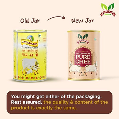 GAVYAMART A2 Cow Ghee ,Grassfed Ghee – Pasture Raised, Hand Crafted Clarified Butter Organic Cow Ghee (1L) 33.81Oz