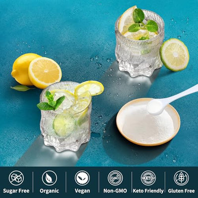 OZENKE 100 Servings Electrolytes Powder Sugar Free Hydration Powder, Electrolyte Powder No Sugar, Lemon Lime Flavor Electrolytes Drink Mix Supplement for Rapid Hydration, Low Sodium, 0 Calorie