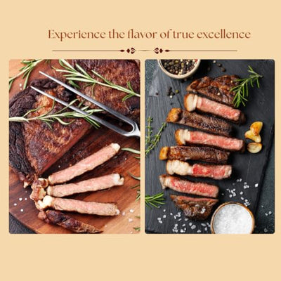 A5 Japanese Wagyu Ribeye Steaks - Premium A5 Grade 100% Wagyu Beef, Gourmet Food Featuring Exquisite Beef Ribeye from Miyazaki, Hokkaido, Kagoshima, Kobe Japan (12 oz)