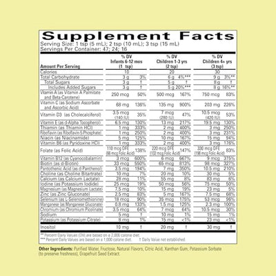 CHILDLIFE ESSENTIALS Kids Multivitamin & Mineral - Kids Vitamins, Liquid Multivitamin for Kids, Toddler Multivitamins, Liquid Vitamins, Baby Multivitamin - Natural Orange & Mango, 8 Fl Oz (Pack of 1)