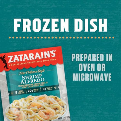 Zatarain's Shrimp Alfredo, Frozen Meal, 10.5 oz