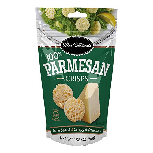 Mrs. Cubbison's Flavor 100 Real Keto Friendly Great for Snacking and Salad Topper, Parmesan Cheese Crisps, 1.98 Ounce
