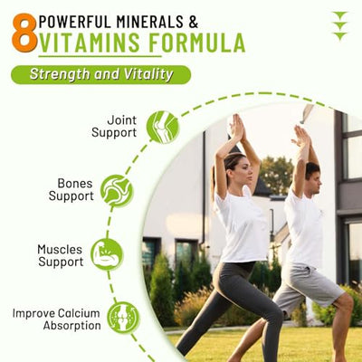 High Absorption Calcium Gummies, Calcium Magnesium Zinc with Magnesium Glycinate, Potassium, Vitamin D3 for Women & Men- Mango Flavor 60 Cts