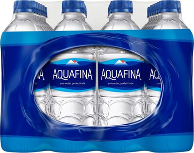 Aquafina Water, Purified, 16.9 Fl Oz (Pack of 24)