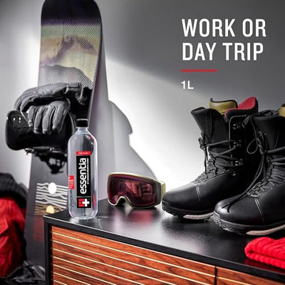 Essentia Bottled Water, 1 Liter, Pack of 6 Bottles; 99.9% Pure, Infused with Electrolytes for a Smooth Taste, pH 9.5 or Higher; Ionized Alkaline Water