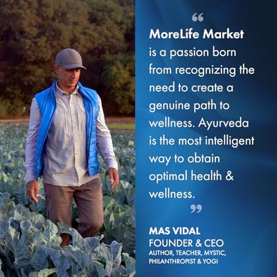 MoreLife Market Organic Classic Ghee | Traditional Ayurvedic Clarified Butter for Cooking & Wellness | Digestion & Skin Health – Lactose-Free, Preservative-Free | Ayurvedic Ghee – 9oz