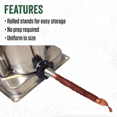 LEM Products Mahogany Smoked Collagen Casings, 17mm, Edible Sausage Casings, Stuffs Approximately 13 Pounds Per Pack, Great for Snack Sticks, Hot Dogs, Metts, Andouille, Brats, and More, 2-Pack