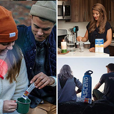 RecoverORS 8 in 1 Electrolyte Powder & Vitamin C Defense Hydration, Dual Keto Food Friendly & Potassium Supplement Booster, Adult Low Carb Rehydration Solution Drink Mix (25-Pack)