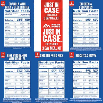 Mountain House 3-Day Emergency Food Supply | Freeze Dried Survival & Emergency Food | 18 Servings