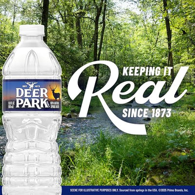 Deer Park Spring Water, 24 Pack – Crisp Refreshing Taste – 16.9 Fl Oz