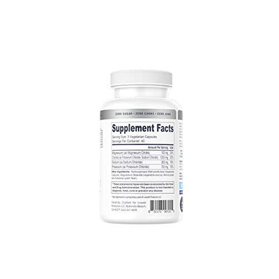 Keto K-Caps Electrolyte Capsules | New Label, Same Great Product | Hydrate Fast & Beat Leg Cramps | 700mg Potassium, Sodium, Magnesium | No Maltodextrin | 120 Caps