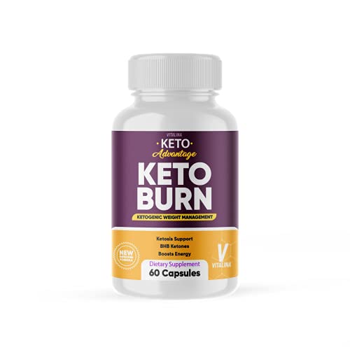 (Official) Keto Advantage Keto Burn, 1 Bottle Package, BHB Ketones for Men and Women, 30 Days Supply