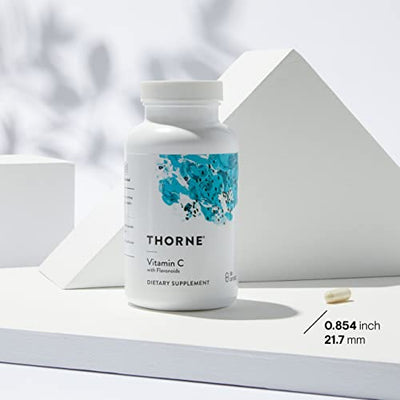 Thorne Research - Vitamin C with Flavonoids - Blend of Vitamin C and Citrus Bioflavonoids from Oranges, The Way They're Found Together in Nature - 90 Capsules