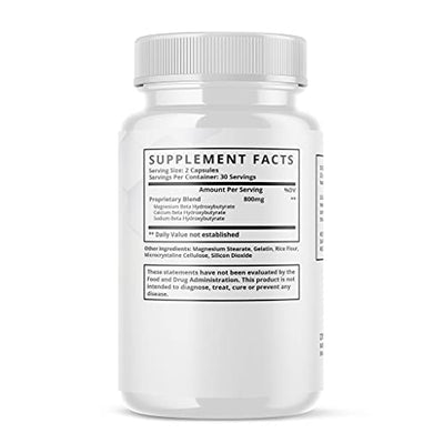 Keto Charge Advanced Weight Management Formula Supplement Pills (60 Capsules)