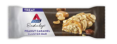 Atkins Endulge Treat Peanut Caramel Cluster Bar. Rich & Decadent Treat. Keto-Friendly. (5 Bars)