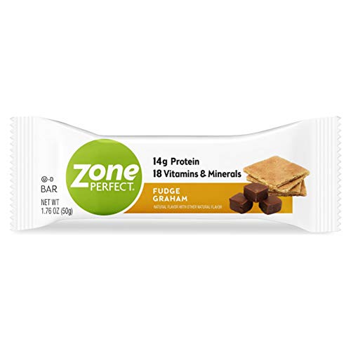 Zone Perfect Protein Bars, Fudge Graham, 14g of Protein, Nutrition Bars with Vitamins & Minerals, Great Taste Guaranteed, 20 Count