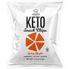 Genius Gourmet Protein Keto Chips, Low Carb, Premium MCTs, Gluten Free, Keto Snack (Spicy Nacho), pack of 8, 1.13 oz. (32 g) each
