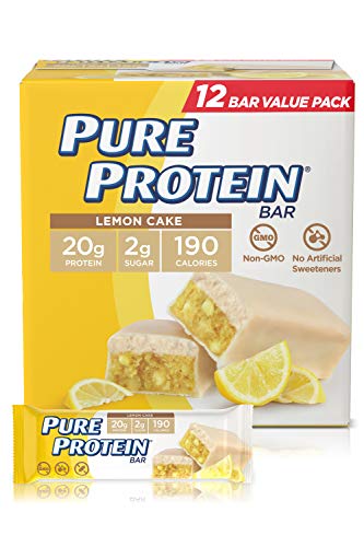 Pure Protein Pure Protein Bars, High Protein, Nutritious Snacks to Support Energy, Lemon Cake, 12 Count, 12 Count