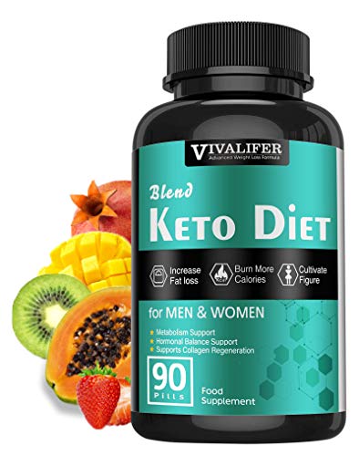 Keto Pills, 90 Pills Fat Burner & Weight Loss Supplement Formula Keto Burn Pills,Women Men Appetite Suppressant ACV Detox Support