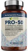 Vitamin Bounty - Pro 50 Probiotic - 13 Probiotic Strains, 50 Billion Organisms Per Serving (1 Pack)