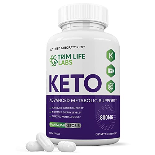 Trim Life Labs Keto Pills Includes Apple Cider Vinegar goBHB Exogenous Ketones Advanced Ketogenic Supplement Ketosis Support for Men Women 60 Capsules