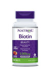 Natrol Biotin Beauty Tablets, Promotes Healthy Hair, Skin and Nails, Helps Support Energy Metabolism, Helps Convert Food Into Energy, 5,000mcg, 90Count