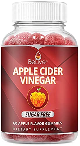 Apple Cider Vinegar Sugar Free Gummies with The Mother - Formulated for Weight Control - Gluten Free, No Glucose Syrup, ACV Gummies Alternative to Capsules & Drink (60 Ct)