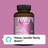 Amazon Brand - Revly Vegan Biotin 5000 mcg - Hair, Skin, Nails - 130 Capsules (4 Month Supply)