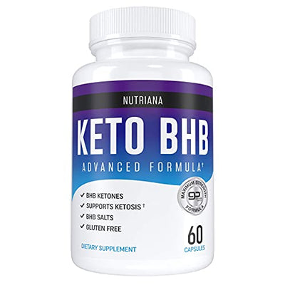 Nutriana Keto Diet Pills for Women and Men - Keto Supplements Bhb for Ketosis - Bhb Salts Exogenous Ketones - 30 Day Supply