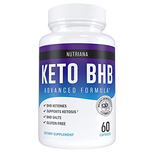 Nutriana Keto Diet Pills for Women and Men - Keto Supplements Bhb for Ketosis - Bhb Salts Exogenous Ketones - 30 Day Supply