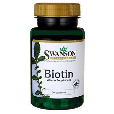 Swanson Biotin Vitamin B7 5000 mcg 100 Capsules