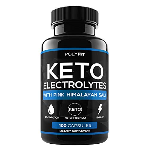 Keto Electrolytes - Keto Friendly Electrolyte Salt Tablets Supplement - 100 Electrolyte Pills